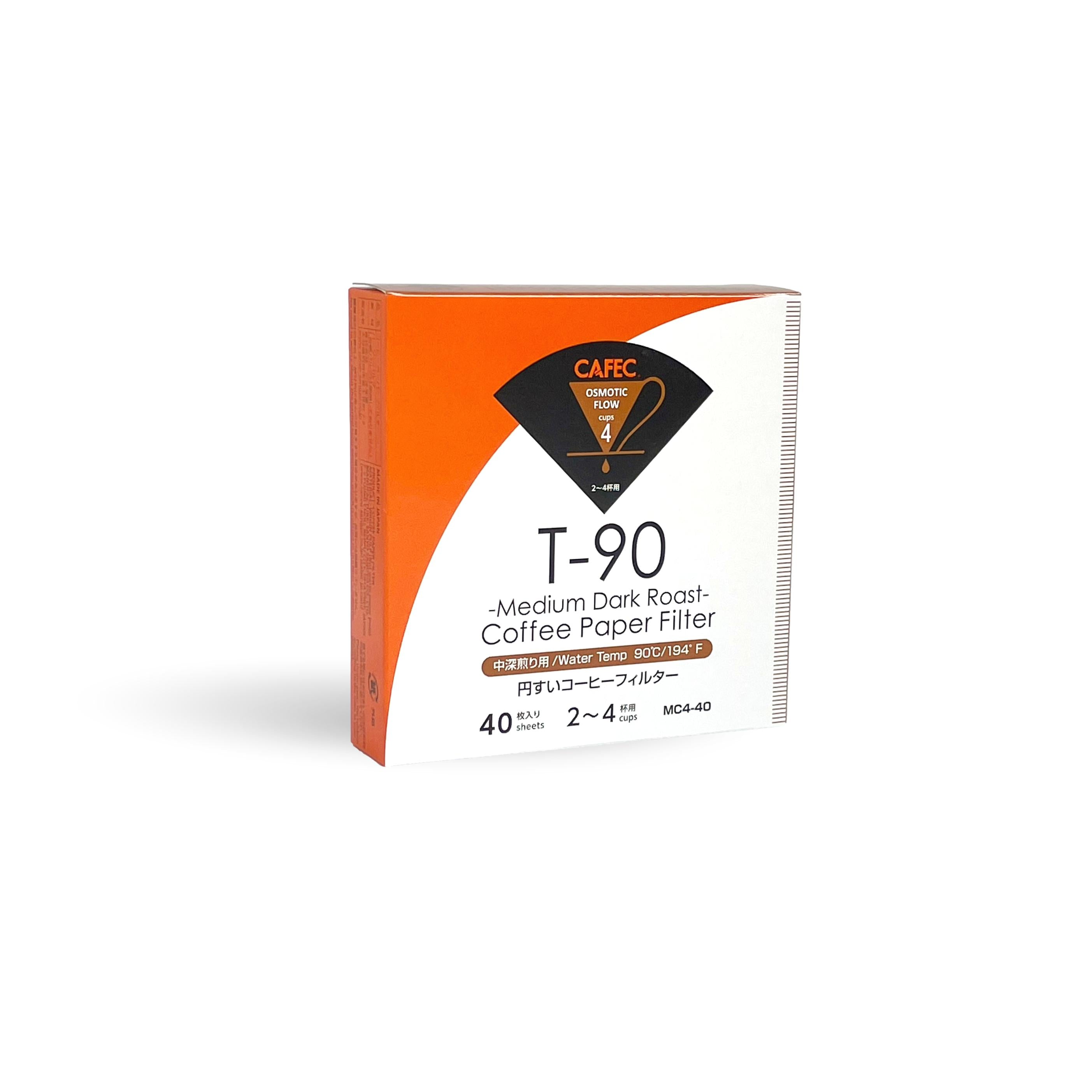 Cafec Medium-Dark Roast Paper Filter (TH-3/T-90)